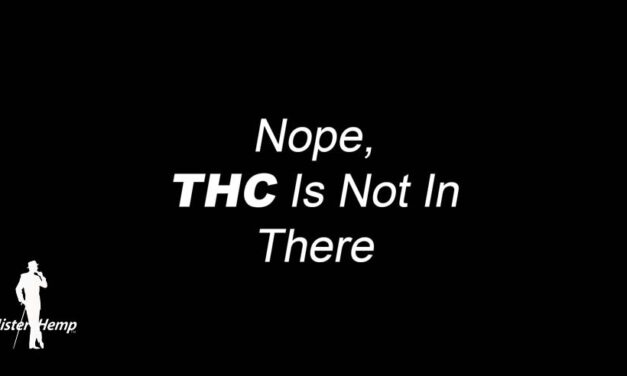 Nope, THC is not in there